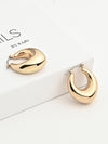 Elegant Drop-Shaped Hoop Earrings