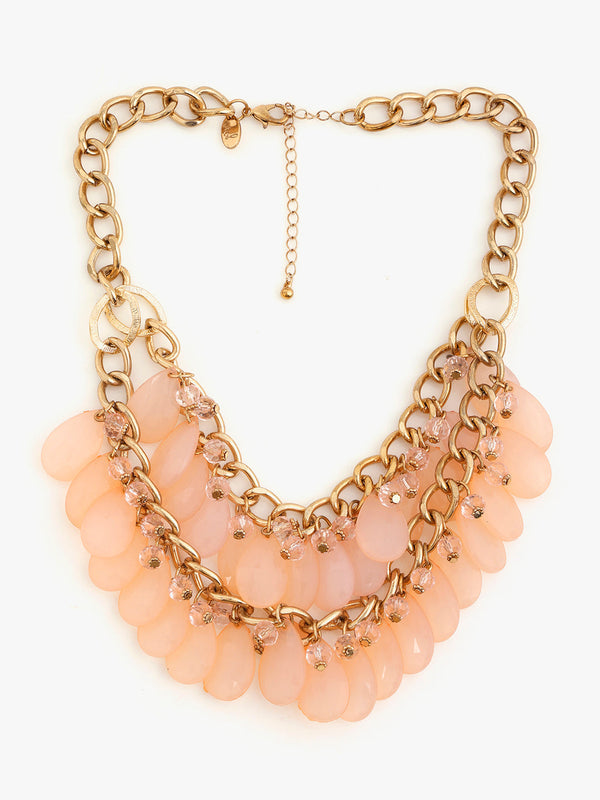Rosy Rush Statement Necklace