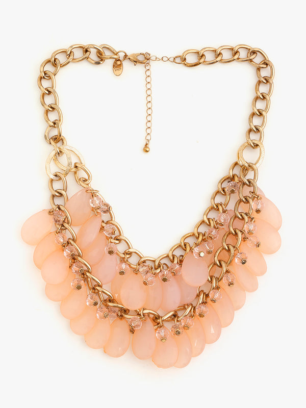 Rosy Rush Statement Necklace