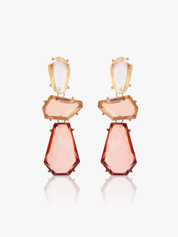 Crystal Teardrop Drop Earrings