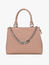 Solid Quilted Handbag