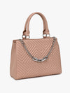 Solid Quilted Handbag