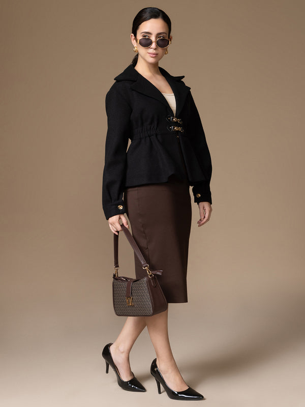 Charm Double Buckle Jacket