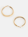 Gold Crystal Hoop Earrings