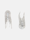 Rhinestone Long Round Tassel Earrings