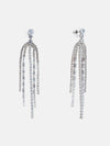 Rhinestone Long Tassel Earrings
