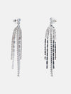 Rhinestone Long Tassel Earrings