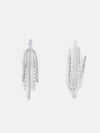 Rhinestone Long Tassel Earrings