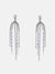 Rhinestone Long Tassel Earrings