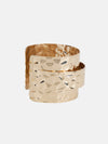 Textured Gold Cuff Bracelet