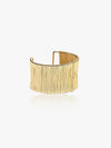 Broad Chic Textured Metal Bracelet