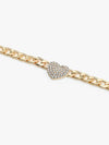 Glamorous Heart-Embellished Chain Necklace