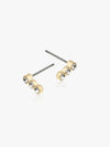 Set of 9 Gold Chunky Hoops and Stud Earrings