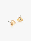 Set of 9 Gold Chunky Hoops and Stud Earrings