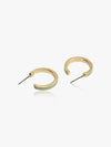 Set of 12 Gold Hoop and Stud Earrings