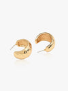 Set of 9 Gold Chunky Hoops and Stud Earrings