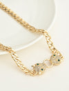 Glamorous Embellished Serpent Necklace