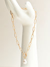 Chic White Pearl Drop Necklace