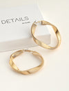 Nero Grand Abstract Hoop Earrings