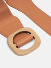 Circular Buckle Wide Belt