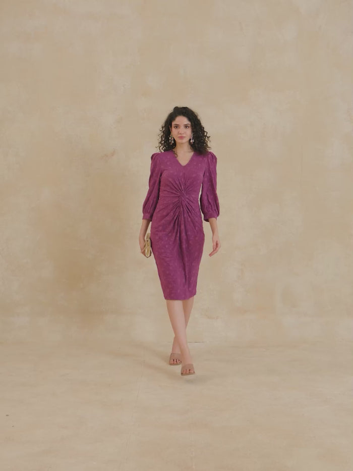 knee length dresses for ladies Adeline Midi Dress – KAZO