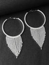 Rhinestone Fringes Hoops