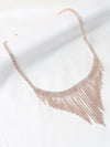Rhinestone Fringe Necklace