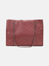 Quilted Tote Bag With Chain Handle
