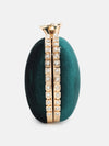 Party Clutch With Studded Metal Frame