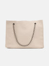Quilted Tote Bag With Chain Handle
