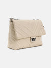 Shoulder Bag With Unique Quilted Exterior