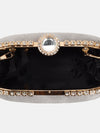 Party Clutch With Studded Metal Frame