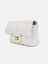 Quilted Shoulder Bag With Chain