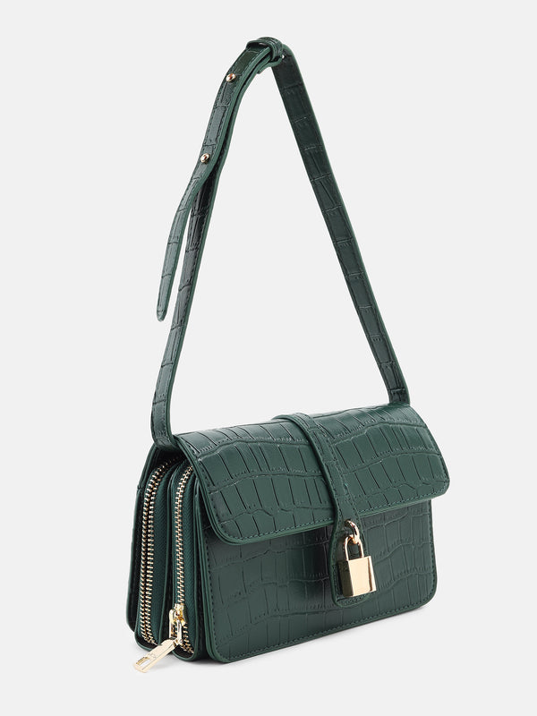 Sling Bag With Animal Print Exterior.Two Detachabl