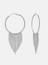 Rhinestone Fringes Hoops