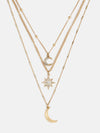 Multi Layer Moon Star Chain