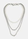 Multilayer Jeans Chain With Pearls