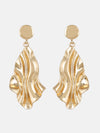 Gold Textured Earrings