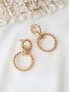 Gold Hoops Drops