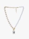 Pearl Necklace With Diamond Pendant