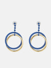 Blue Hoops Earring