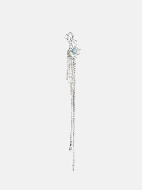 Fiorella Silver Heavy Diamonds Earrings