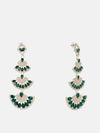 Green Stone Studded Eariings