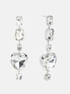 Mixed Heart Shape Crystal Earrings