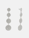 Circular Diamonds Studded Drop Earrings