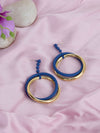 Blue Hoops Earring