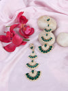 Green Stone Studded Eariings