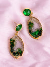 Statement Emerald Earrings