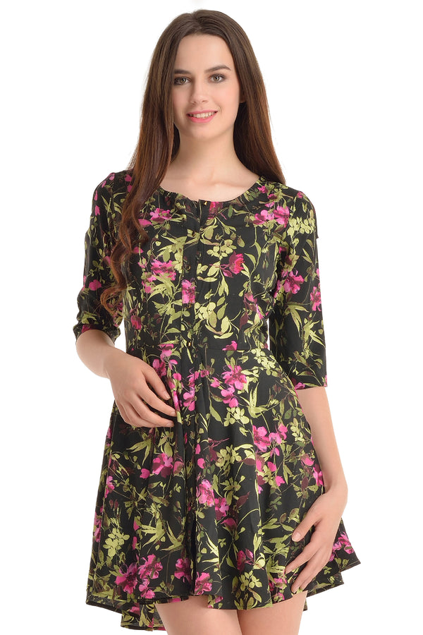 Printed Floral Dress