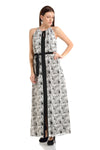 Lorene Front Slit Printed Maxi